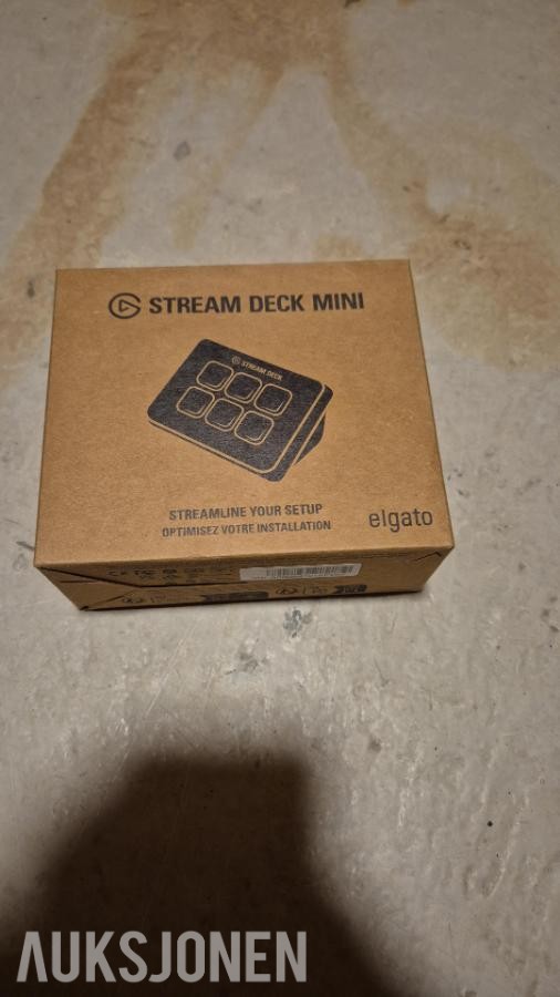 TOLLAUKSJON: Sream deck mini Elgato