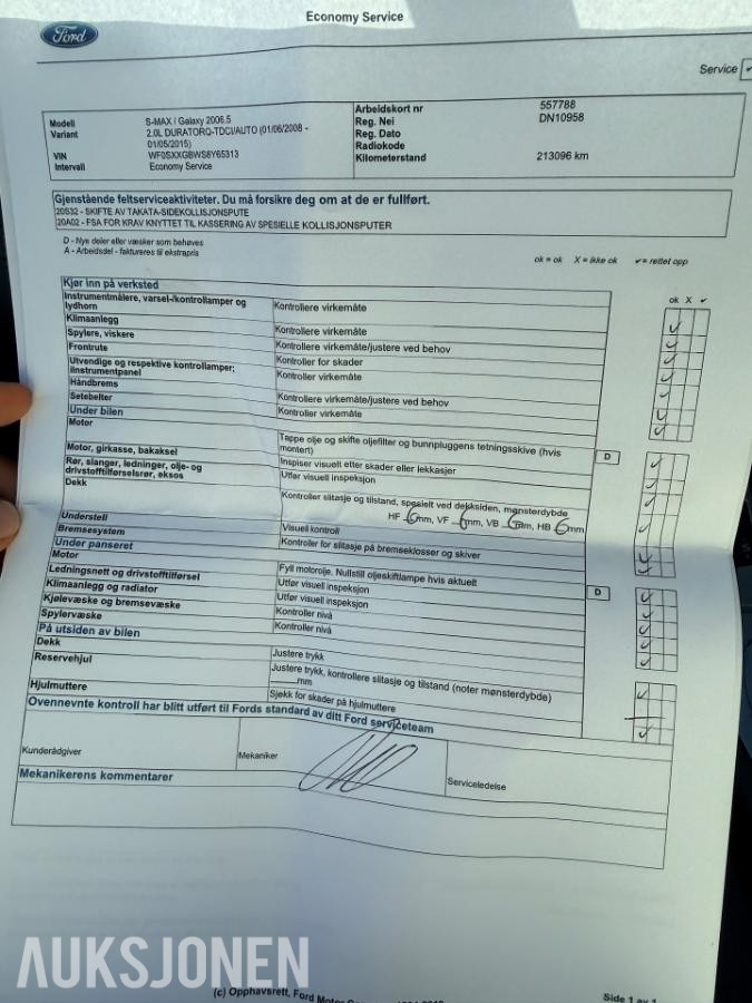 2008 Ford S-MAX 2.0-140 D, 242000km