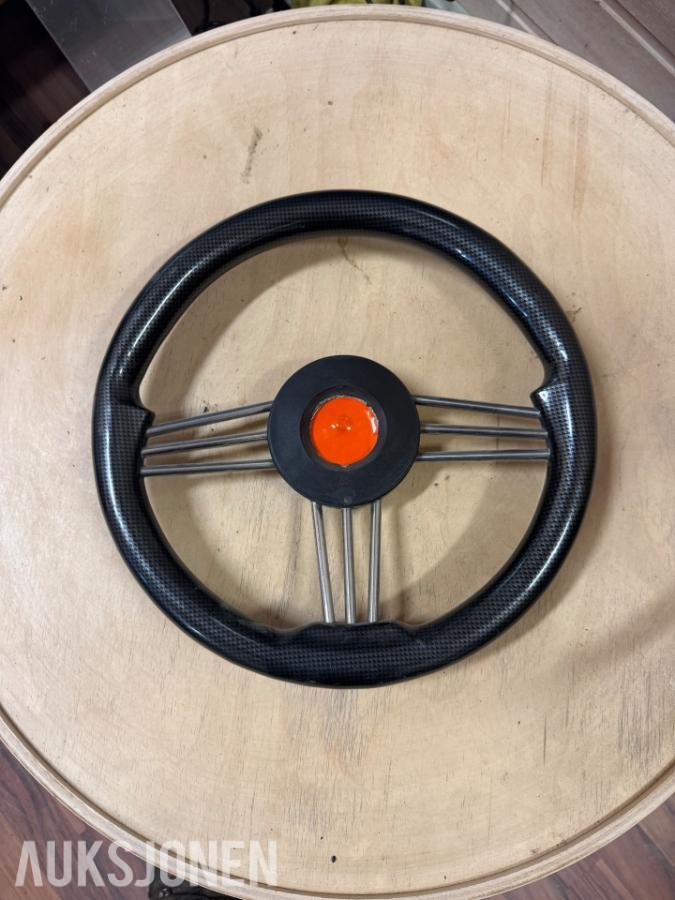 Båtratt – karbonfiberlook med rustfrie eiker - *Ingen minstepris*