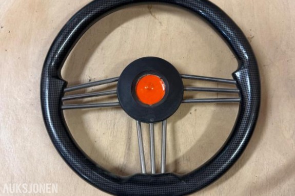 Båtratt – karbonfiberlook med rustfrie eiker - *Ingen minstepris*