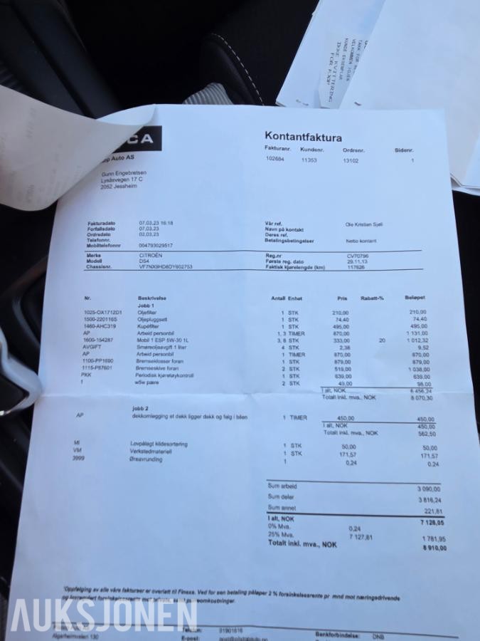 2013 Citroen DS4 1.6 e-HDI 114HK Style Automat, Cruisekontroll, Navigasjon