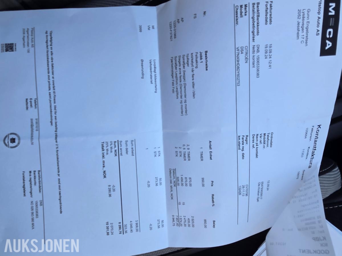 2013 Citroen DS4 1.6 e-HDI 114HK Style Automat, Cruisekontroll, Navigasjon