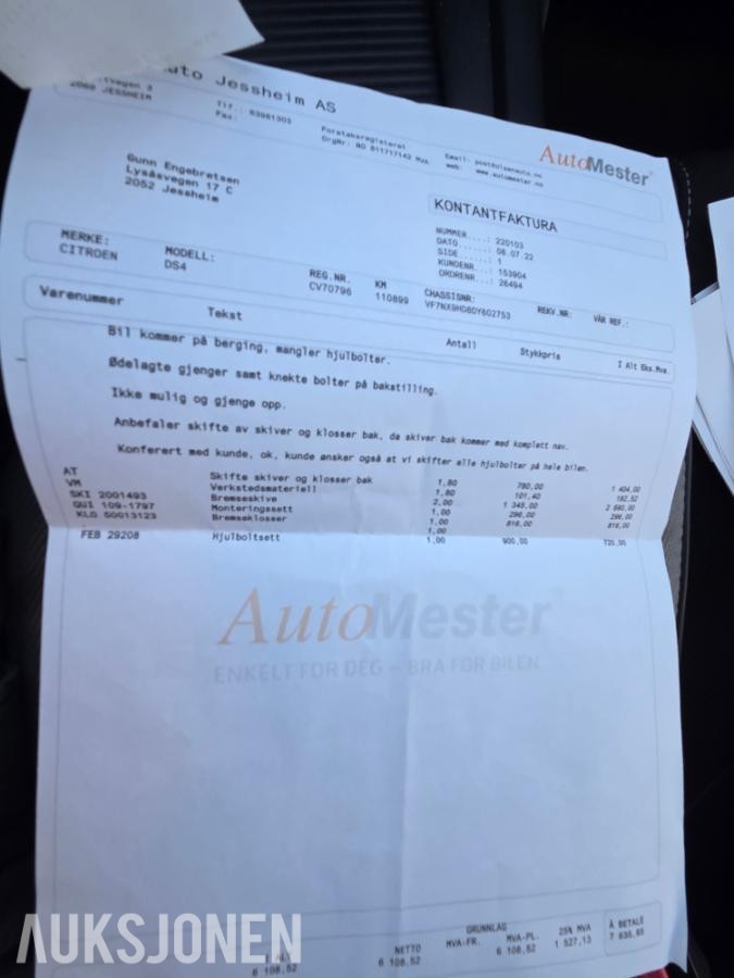 2013 Citroen DS4 1.6 e-HDI 114HK Style Automat, Cruisekontroll, Navigasjon