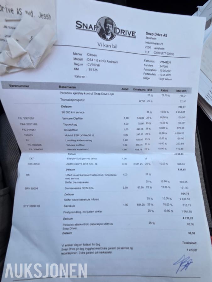 2013 Citroen DS4 1.6 e-HDI 114HK Style Automat, Cruisekontroll, Navigasjon