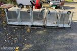Søppelkasser aluminium på hjul / 5 stk / ubrukt 
