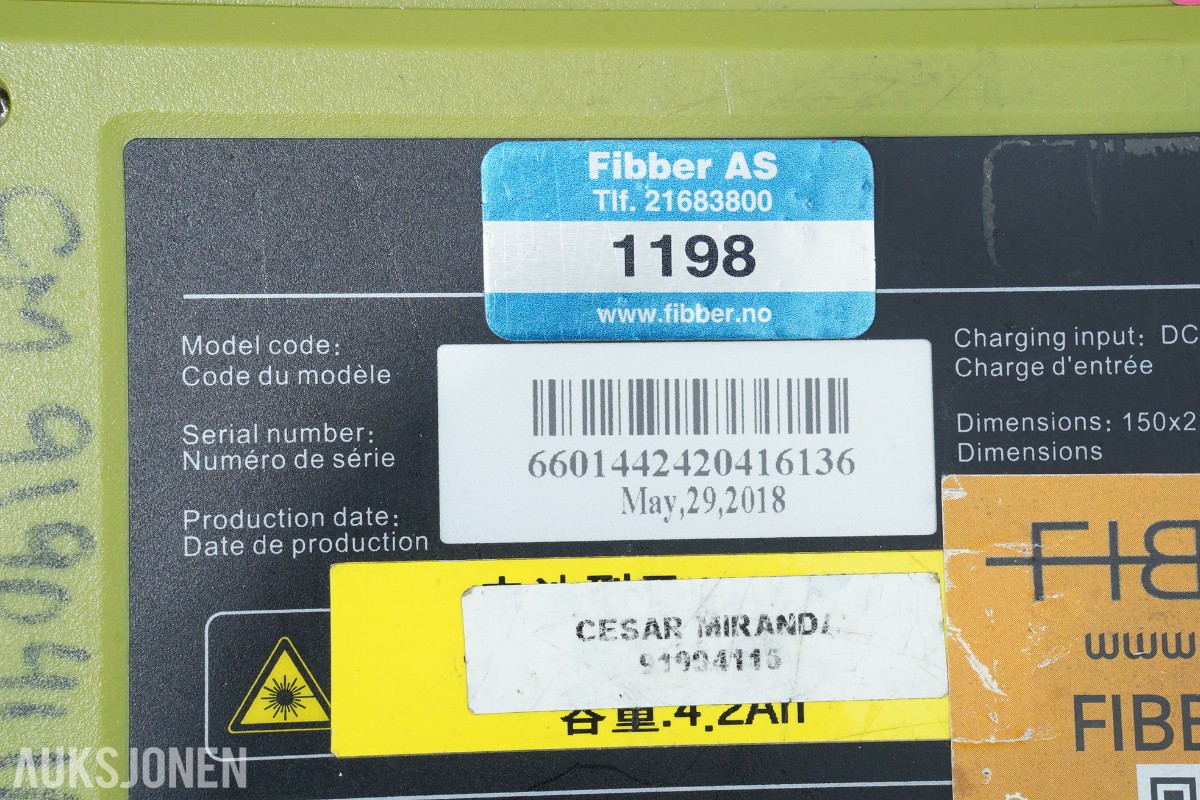 2018 Orientek TR600 OTDR fibertester