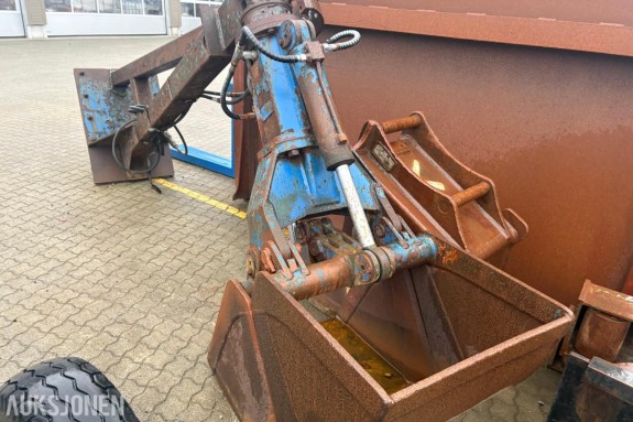 Hydraulisk grabb med forlenger og S70-feste