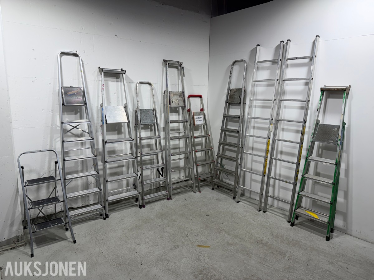 Parti Zarges og Hard Head stiger i aluminium