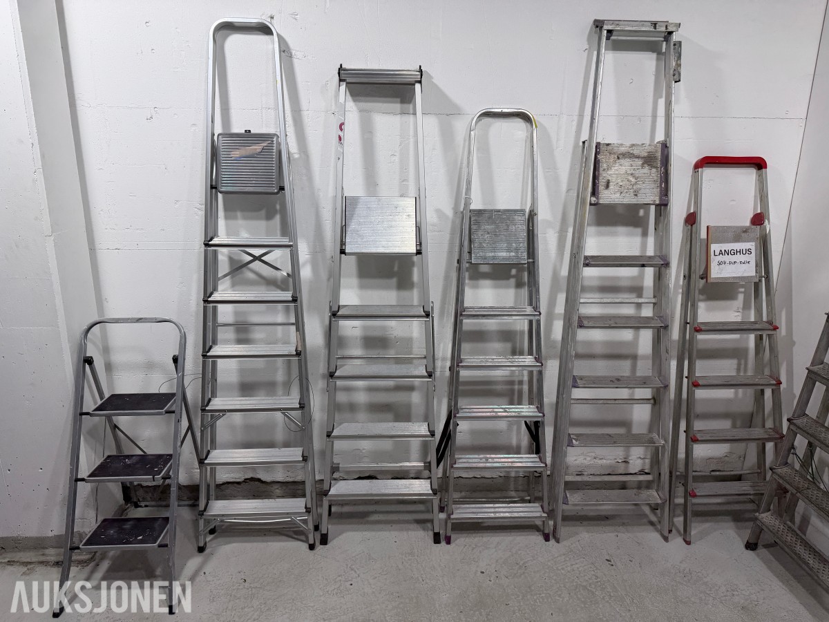 Parti Zarges og Hard Head stiger i aluminium