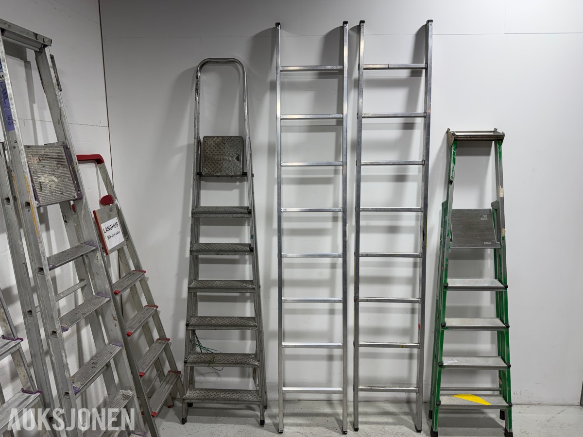Parti Zarges og Hard Head stiger i aluminium