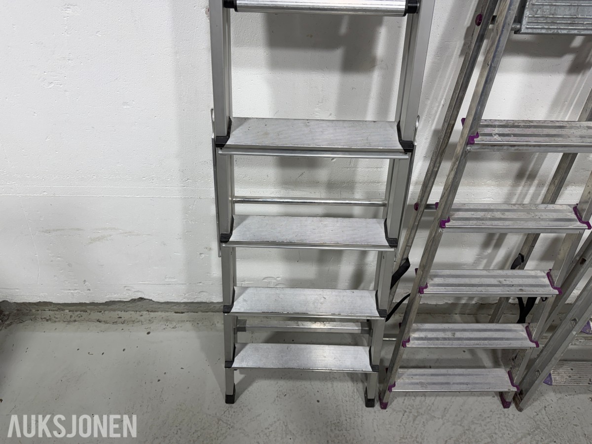 Parti Zarges og Hard Head stiger i aluminium