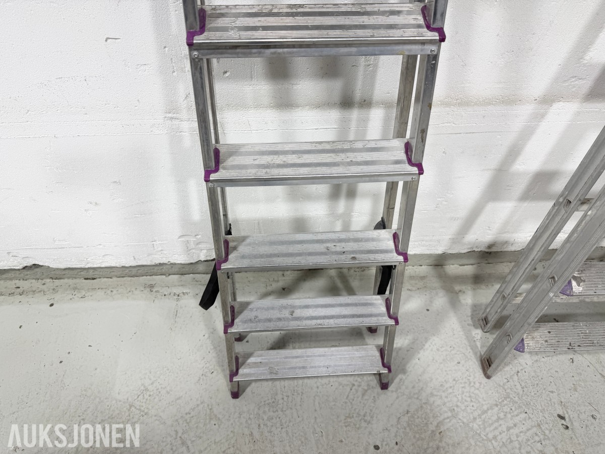 Parti Zarges og Hard Head stiger i aluminium