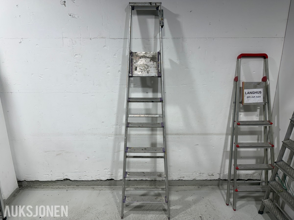 Parti Zarges og Hard Head stiger i aluminium