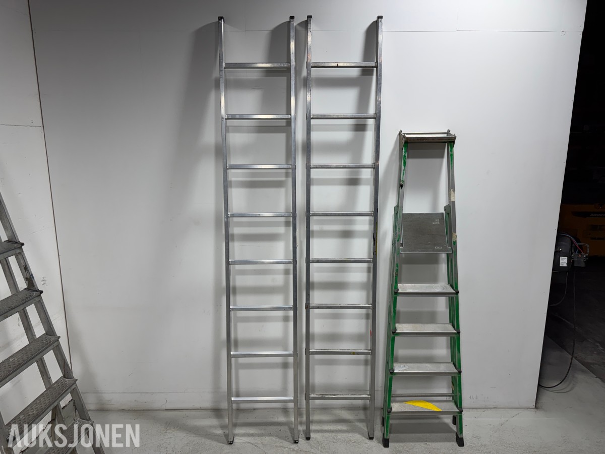 Parti Zarges og Hard Head stiger i aluminium