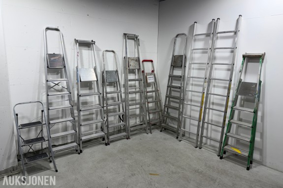 Parti Zarges og Hard Head stiger i aluminium