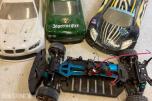 Radiostyrt RC-bil med børsteløs motor – 3 karosserier 