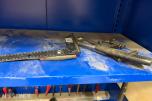 2 stk. Metal Design metallskap med verktøy og tilbehør