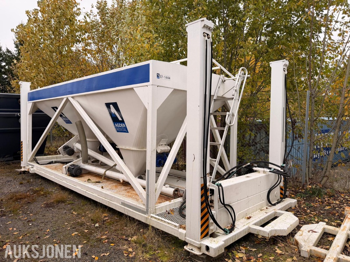 Silo-/doseringsanlegg med skruetransportører