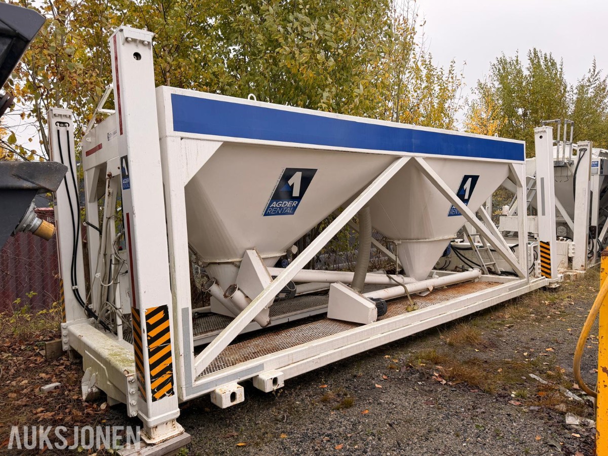 Silo-/doseringsanlegg med skruetransportører