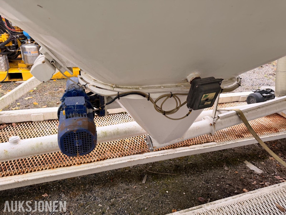 Silo-/doseringsanlegg med skruetransportører