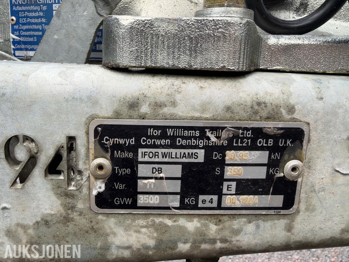 IFOR WILLIAMS LM146G | M/GITTER | 100KM/T | 2,6 TONN NYTTELAST