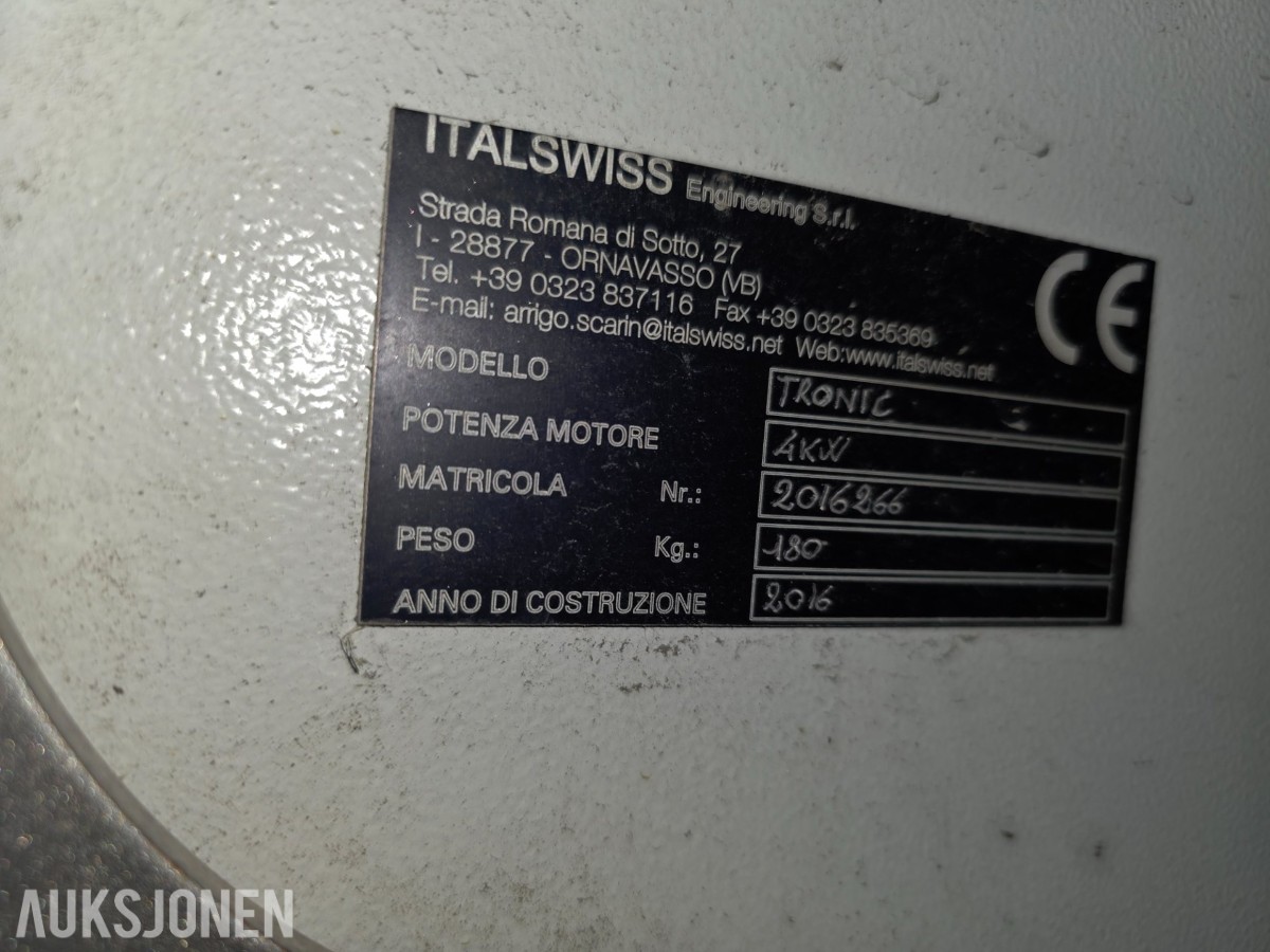 2016 Italswiss Marmotta TRONIC mørtelpumpe / injeksjonspumpe