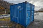 10 fots container med innhold selges