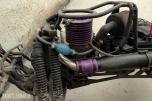 Stor RC Nitro-samling 4 biler, Startkasse, Ladere, Deler, etc.