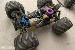 Stor RC Nitro-samling 4 biler, Startkasse, Ladere, Deler, etc.