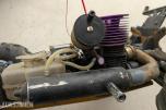 Stor RC Nitro-samling 4 biler, Startkasse, Ladere, Deler, etc.