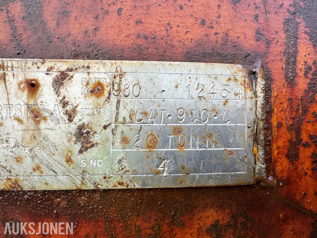 FG 20 tonns Steingaffel - Passer til CAT 980C