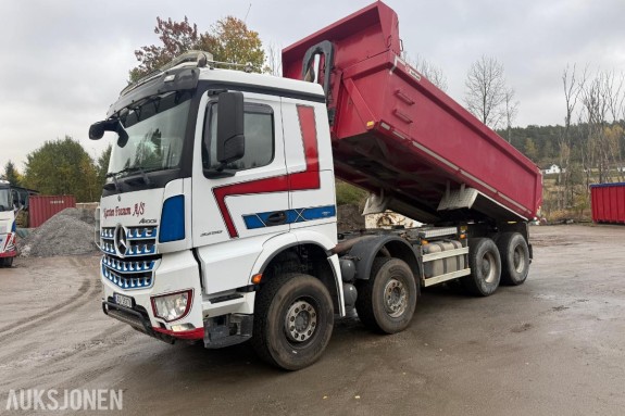 2018 Mercedes-Benz Arocs 8x4 4-akslet tippbil – Euro 6 - 578HK - ny EU-kontroll utført 12.10.2026