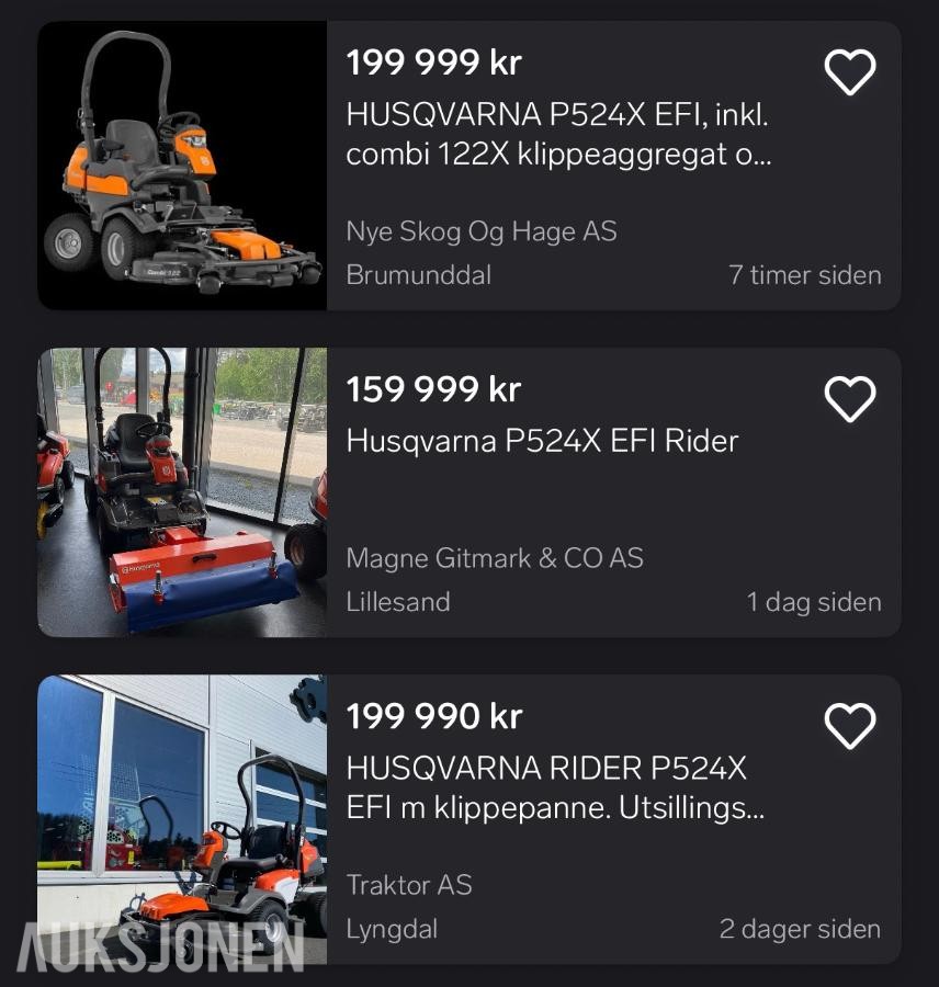 2020 HUSQVARNA P 524EFI  FRONTKLIPPER| KUN 380 TIMER !! 