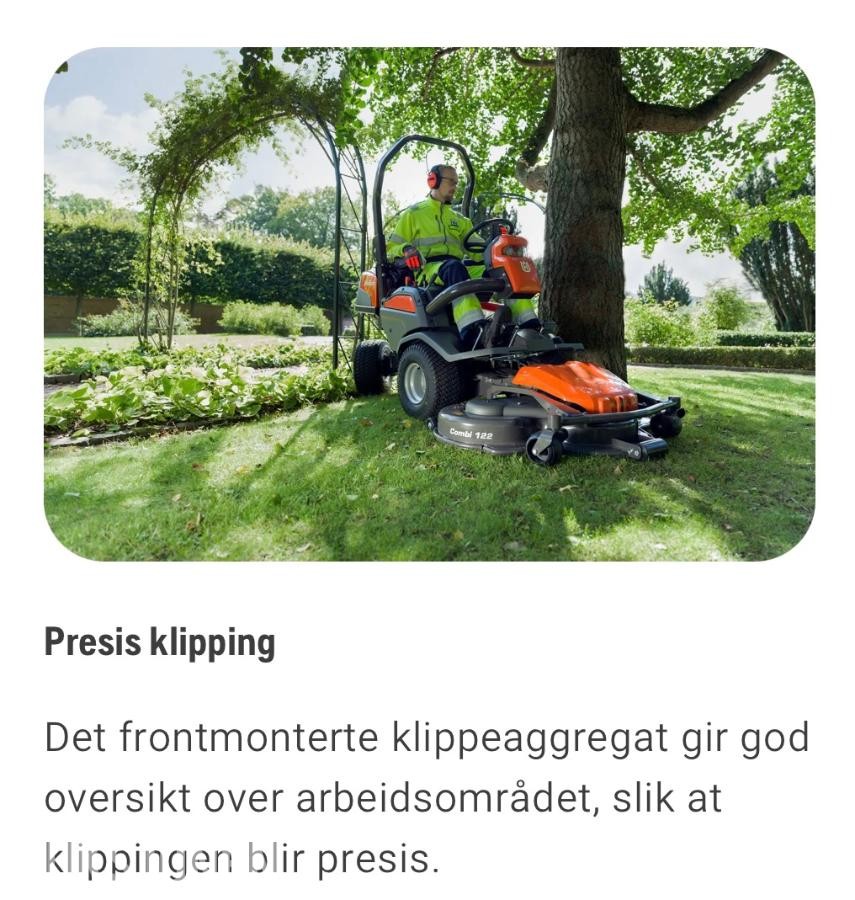 2020 HUSQVARNA P 524EFI  FRONTKLIPPER| KUN 380 TIMER !! 