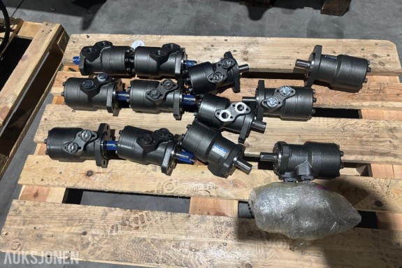 Parti med 11 stk. BM RMR200 hydraulikkmotorer/orbitalmotorer