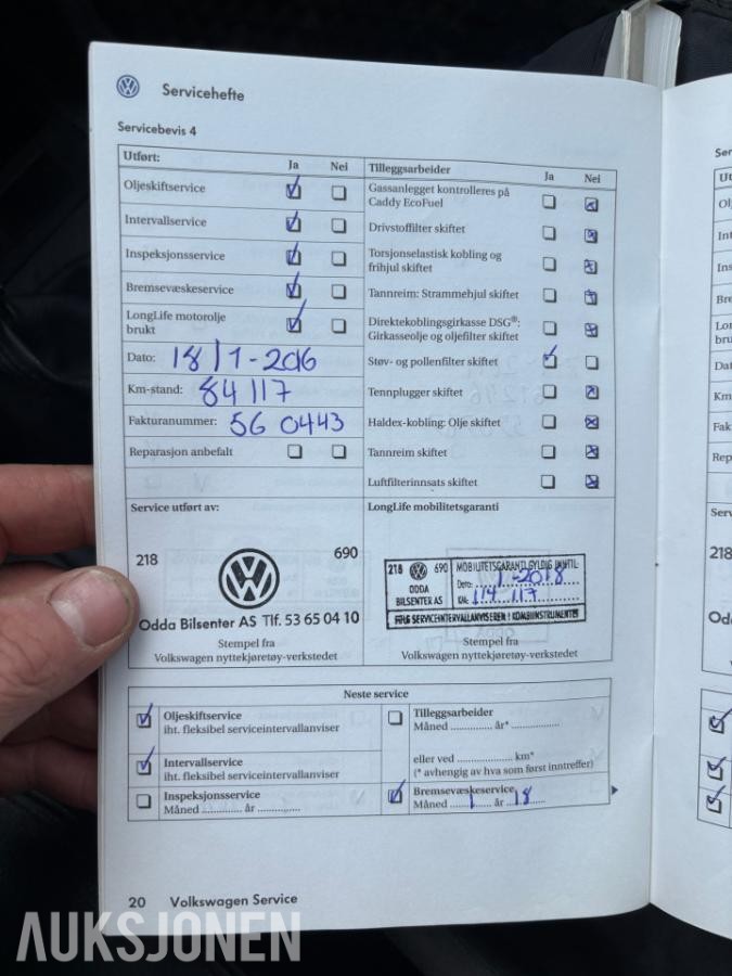 2009 VOLKSWAGEN CADDY MAXI 1.9-105 D, 162190km - Repobjekt