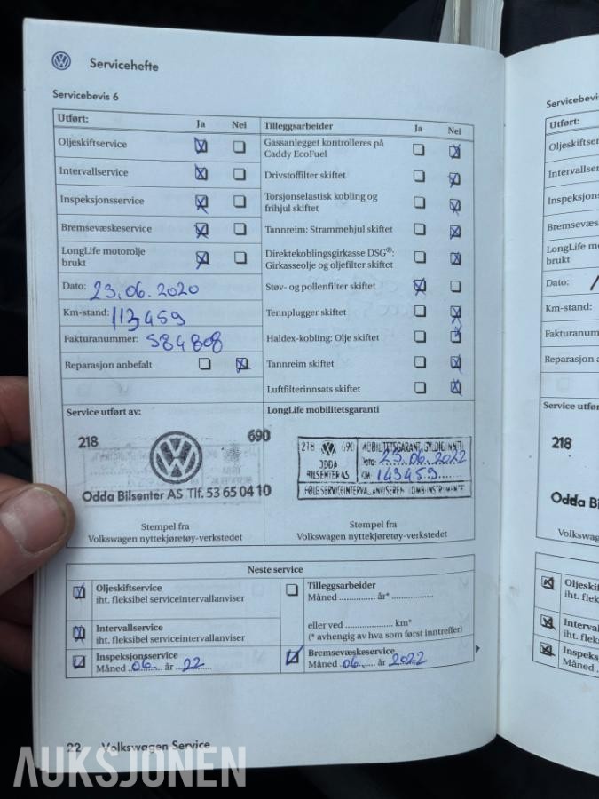 2009 VOLKSWAGEN CADDY MAXI 1.9-105 D, 162190km - Repobjekt