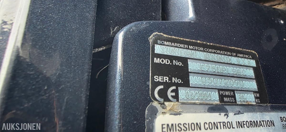 Evinrude E-TEC påhengsmotor 75 HK - Rep. Objekt