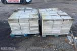 Parti med  betongelementer med vannrenne