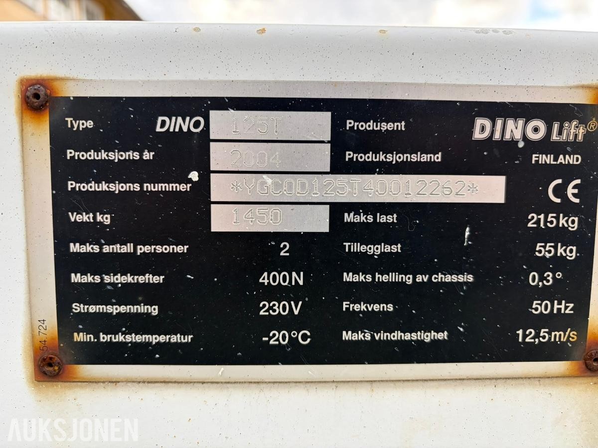 2004 Dino 125T Sertifisert til 03-2027