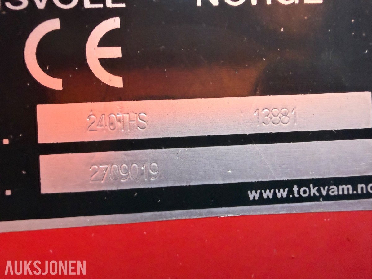 2006 mod. Tokvam 240THS fres m/utløserfjæring på innfesting