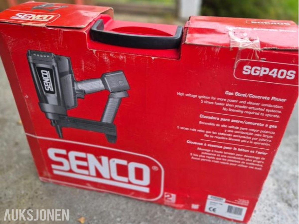2019 Senco, SGP 40S, Gassdrevet spikerpistol, 15-40mm