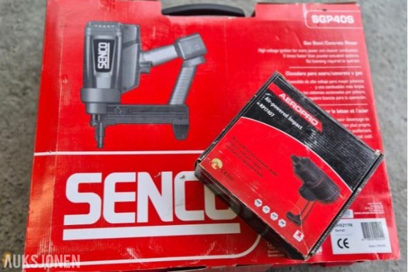 2019 Senco, SGP 40S, Gassdrevet spikerpistol, 15-40mm