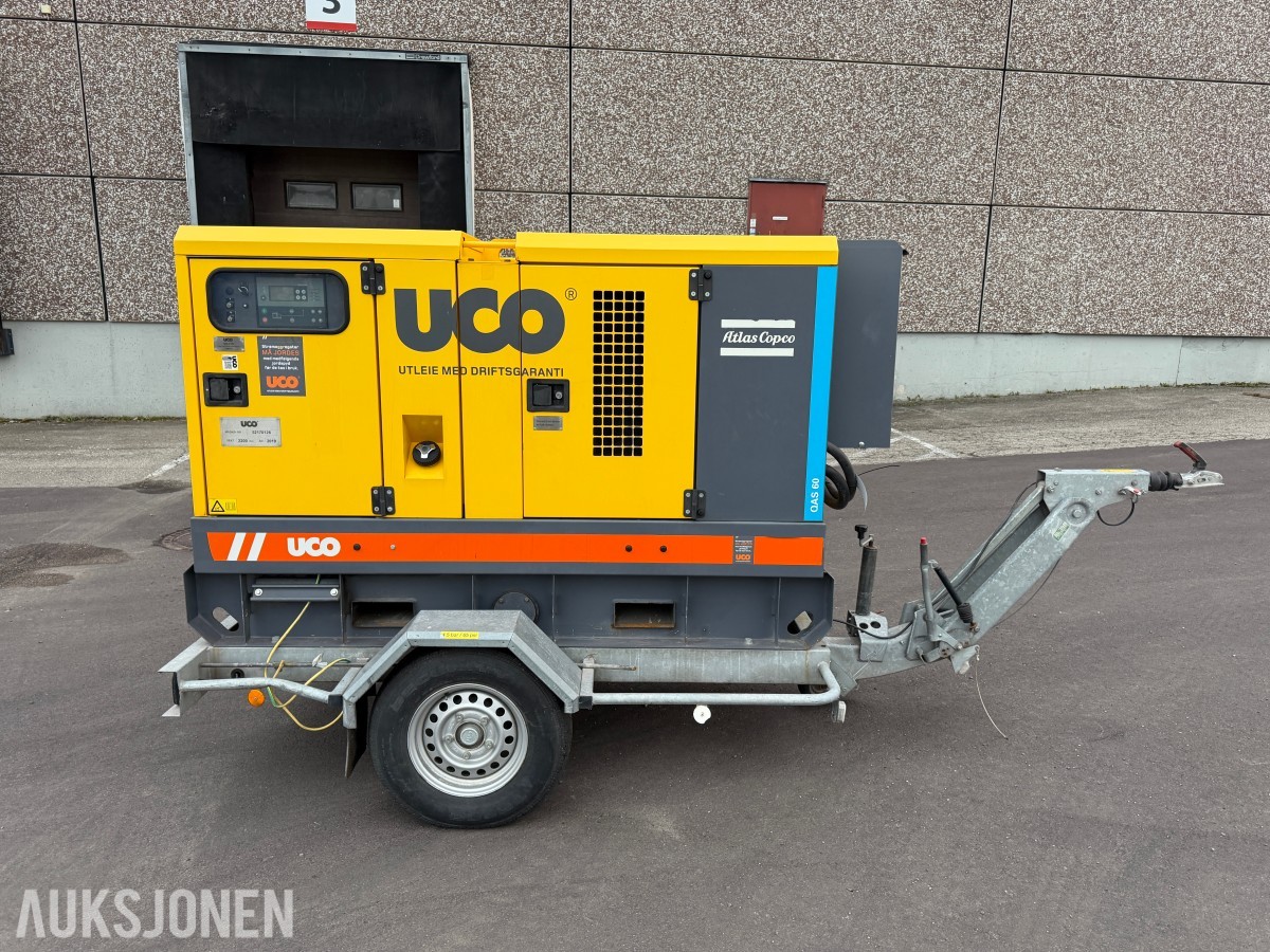 2019 Atlas Copco QAS 60 ST3 strømaggregat - 230V / 400V