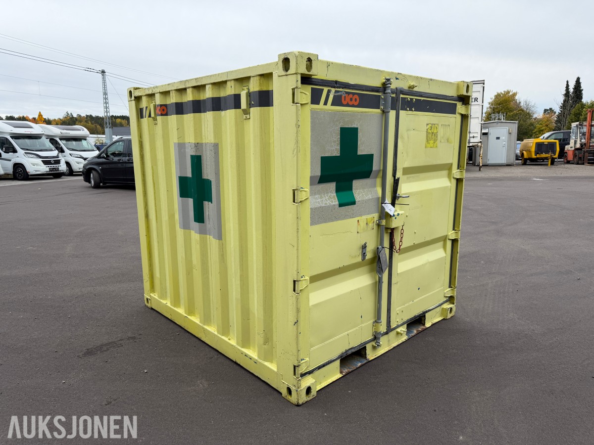 8 fot Førstehjelps - beredskapscontainer