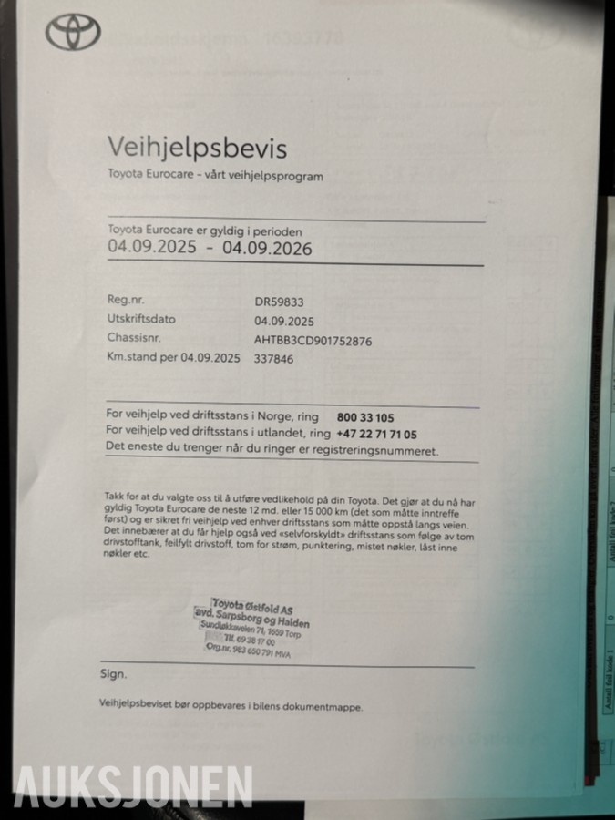 2019 TOYOTA HILUX 2,4 150HK AUTOMAT 4WD CRUISE HENGERFESTE DIFF.SPERRE