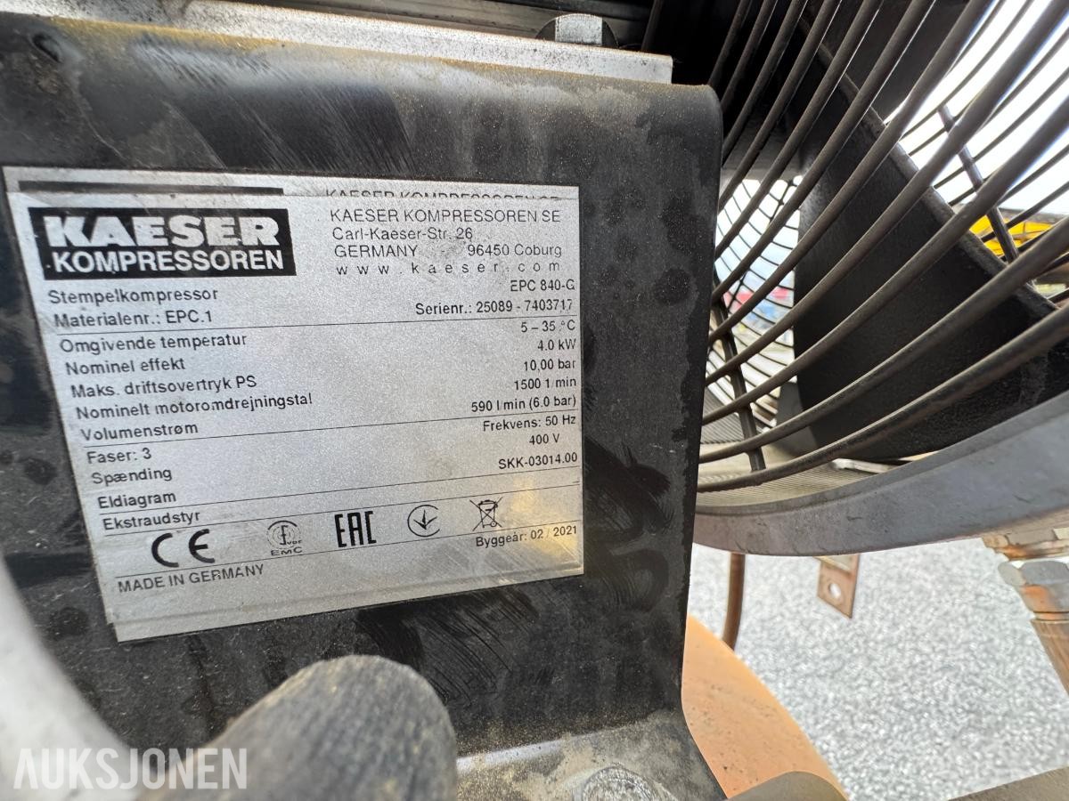 2015 Kaeser EPC 840-250 ST stempelkompressor