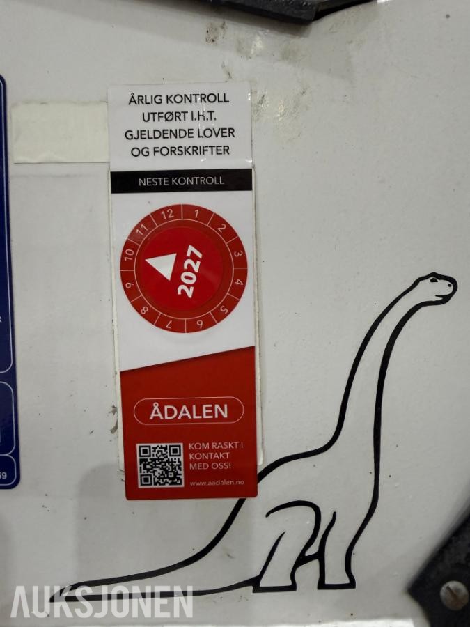 1997 Dino 105T tilhengermontert lift - årskontrollert og godkjent 14/10.2026