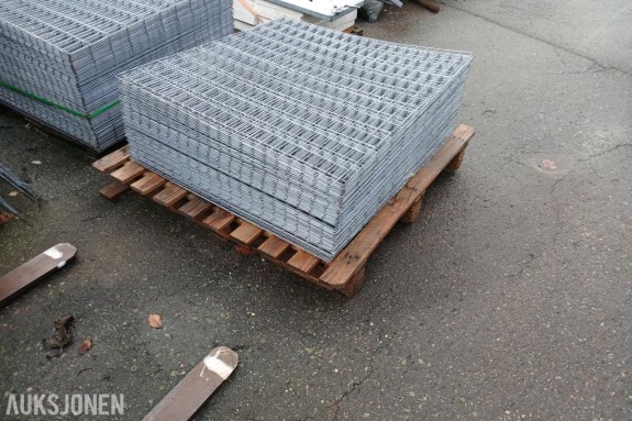 2025 Gabione trådnett galvanisert 3 mm – 100 cm x 100 cm – 150 stk
