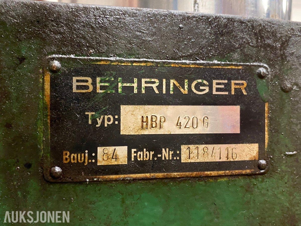 1984 Behringer HBP 420G horisontal båndsag 